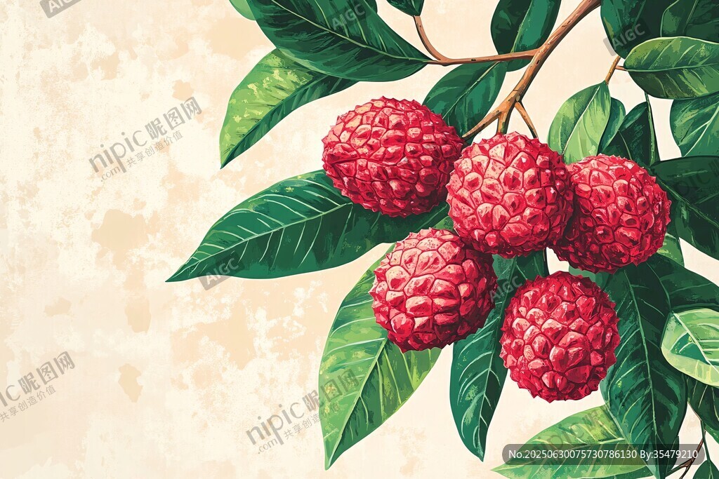 枝頭紅荔