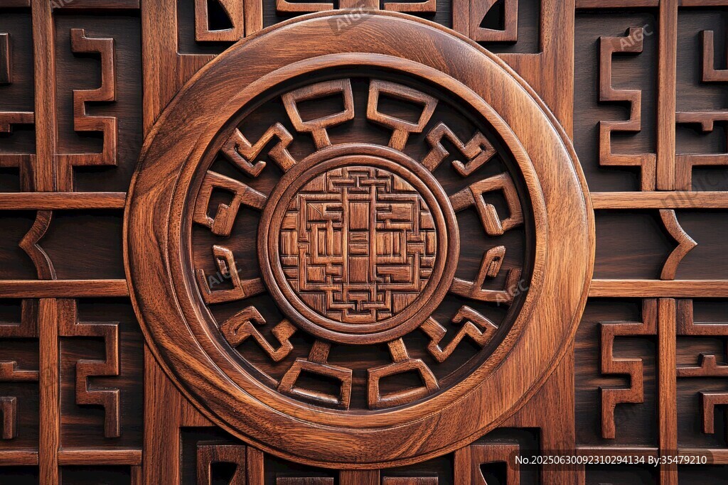 中式木雕窗欞精美圖案