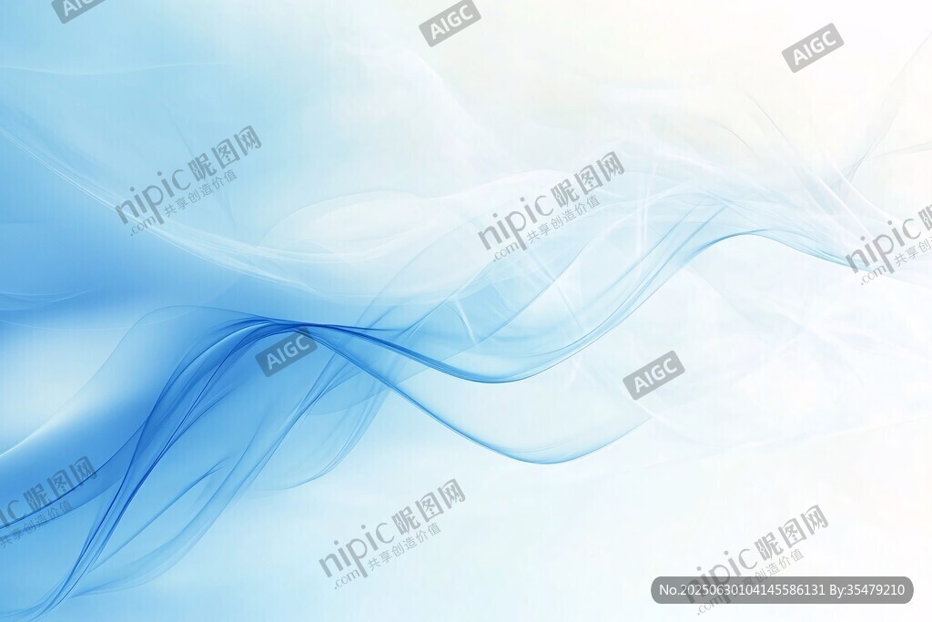 夢幻藍色流動線條背景