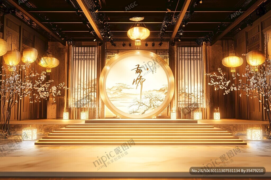 中式典雅婚禮儀式場(chǎng)地