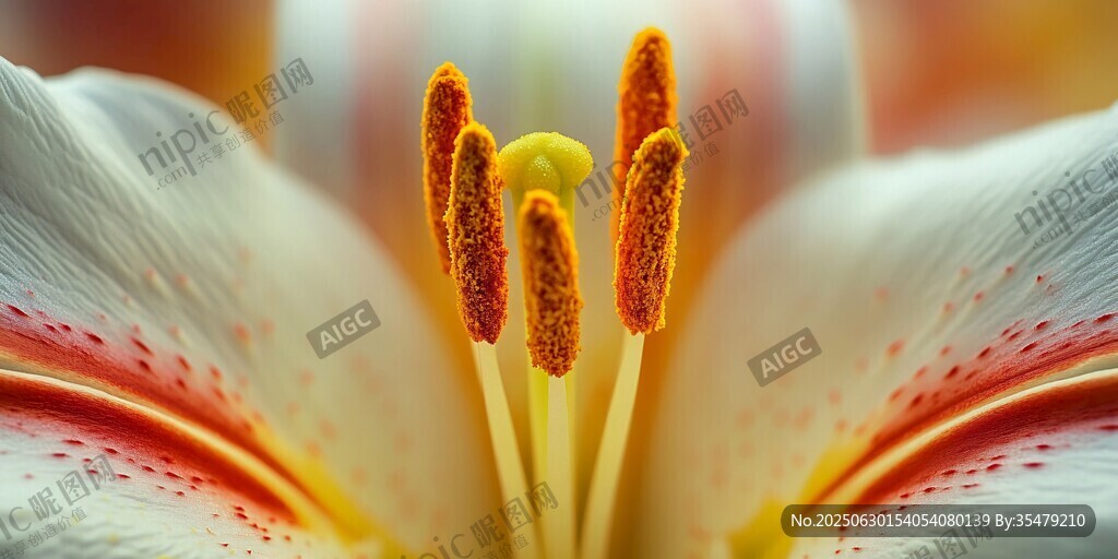 百合花蕊特寫(xiě)