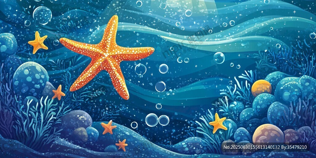夢幻海底的多彩海星世界