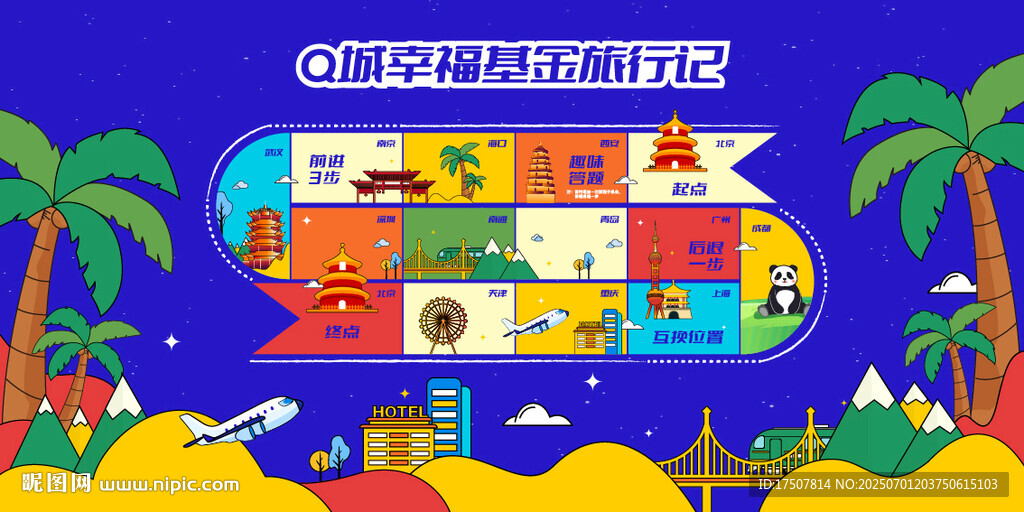 旅行飛行棋大富翁游戲