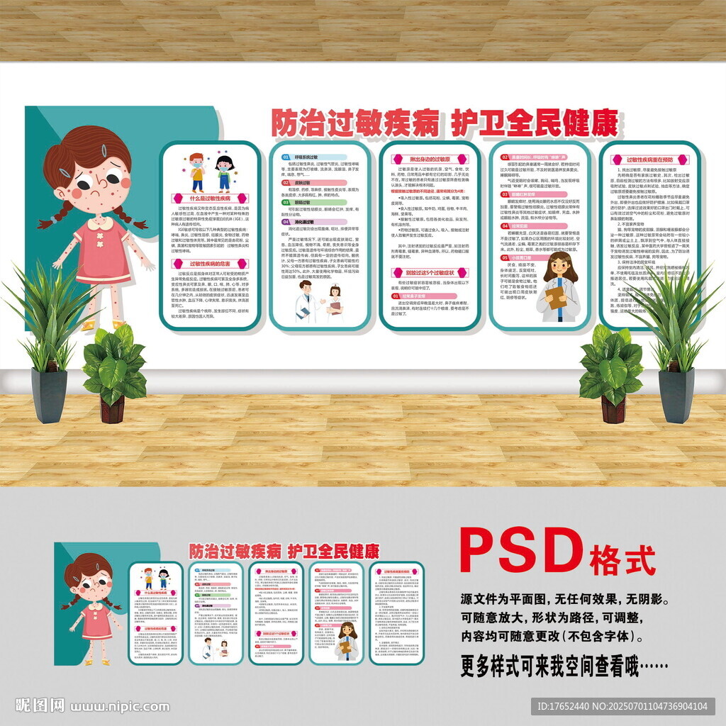過敏疾病文化墻
