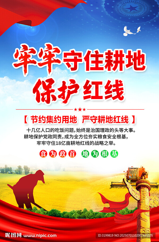 耕地保護宣傳海報