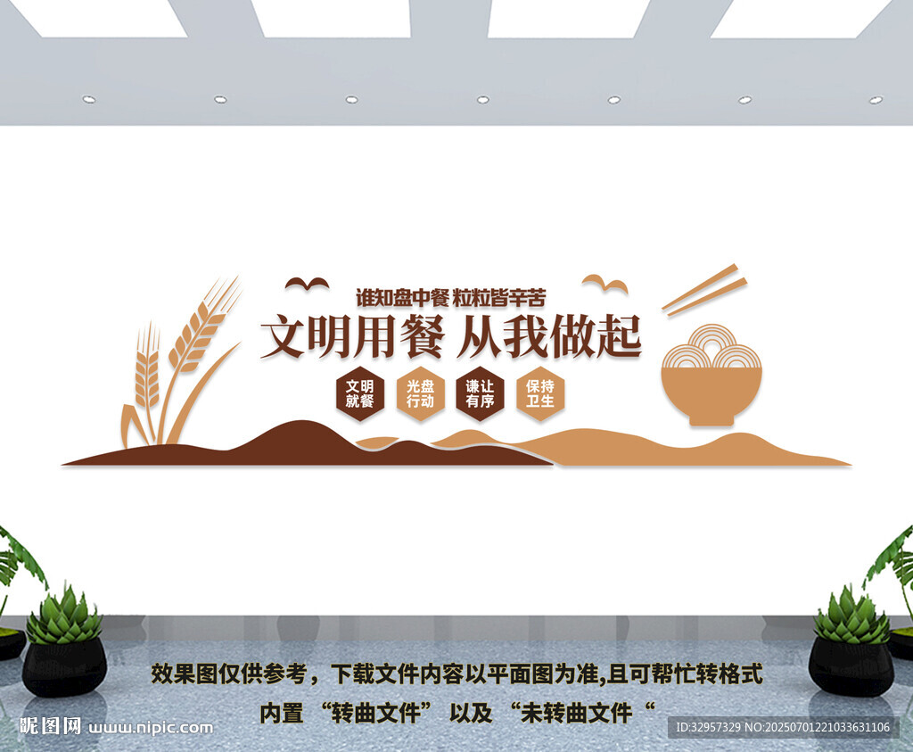 文明用餐文化墻