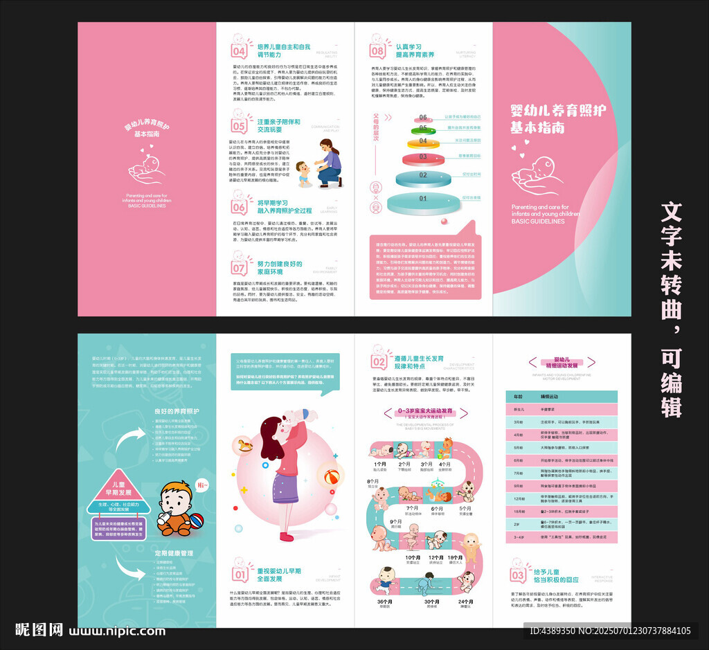 嬰幼兒養(yǎng)育照護(hù)四折頁