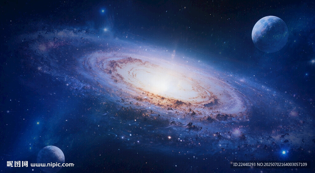 夢(mèng)幻藍(lán)色星空宇宙