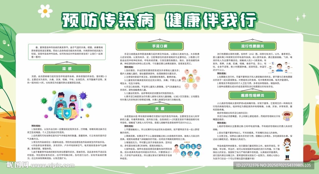 夏季傳染病的預防