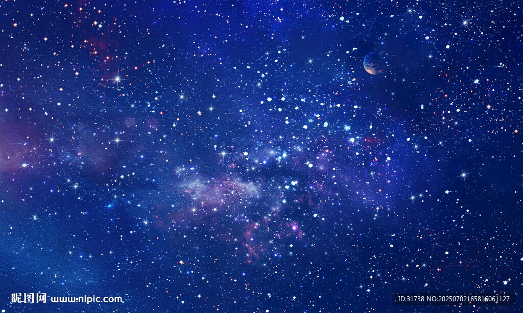 璀璨宇宙星空背景圖