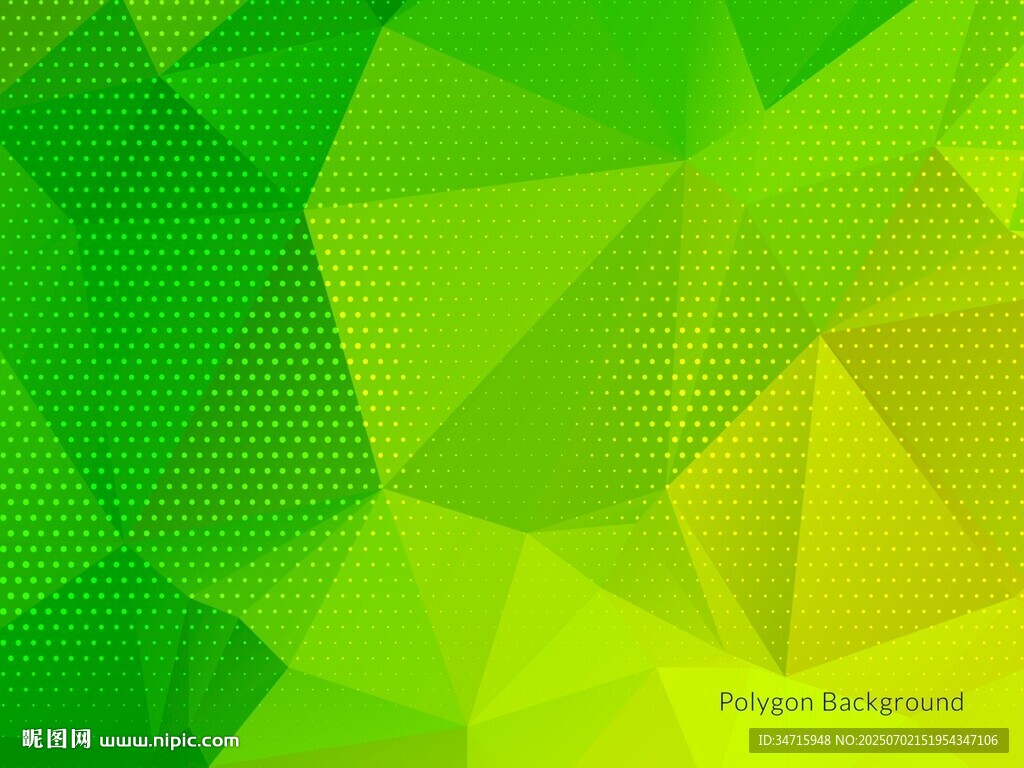 綠色幾何多邊形矢量背景