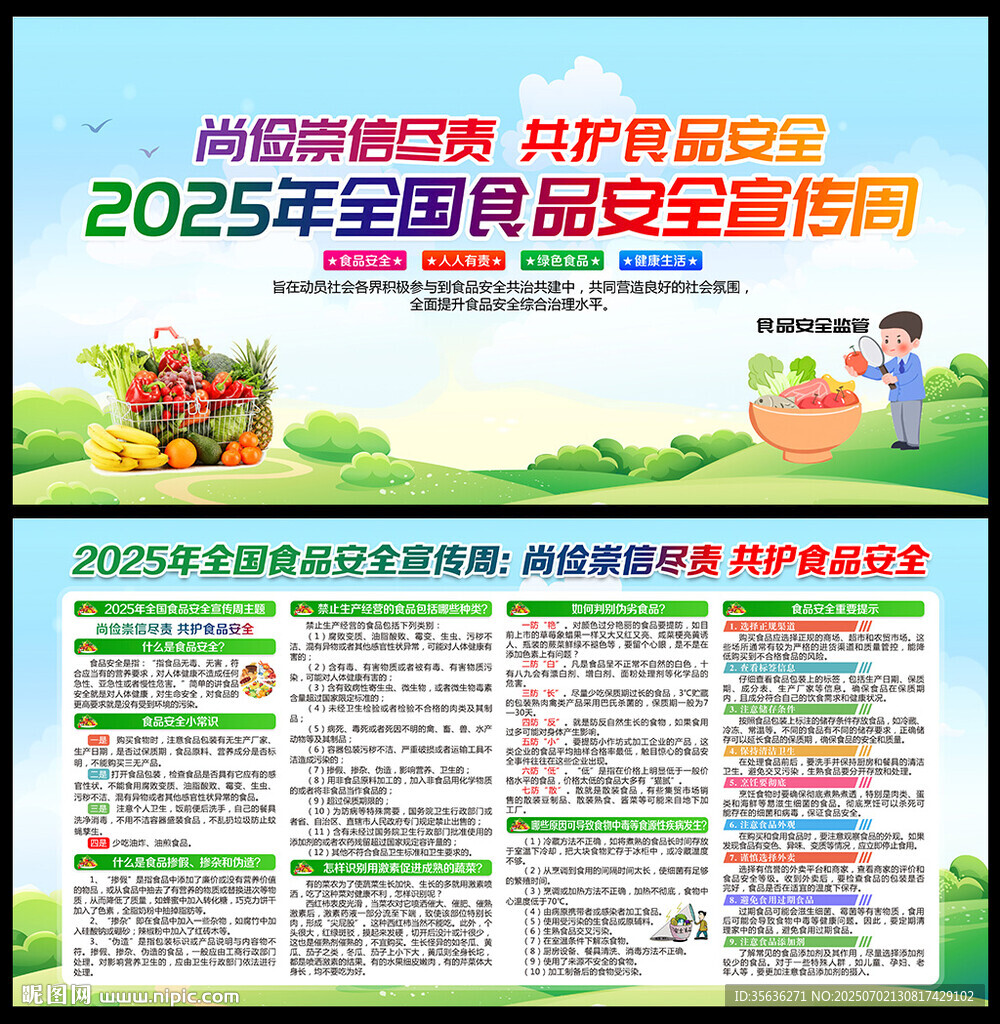 2025全國食品安全宣傳周展板