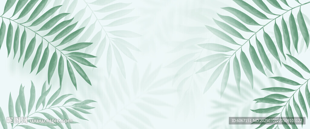 霧氣磨砂膜效果綠植貼圖