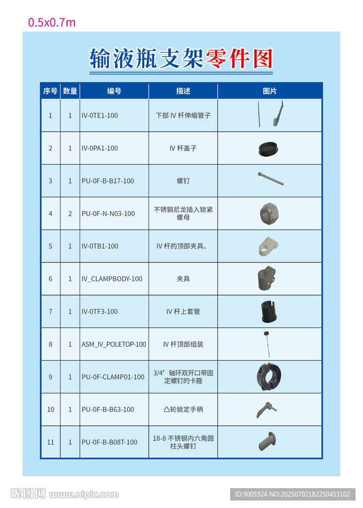 軸類零件尺寸檢測表