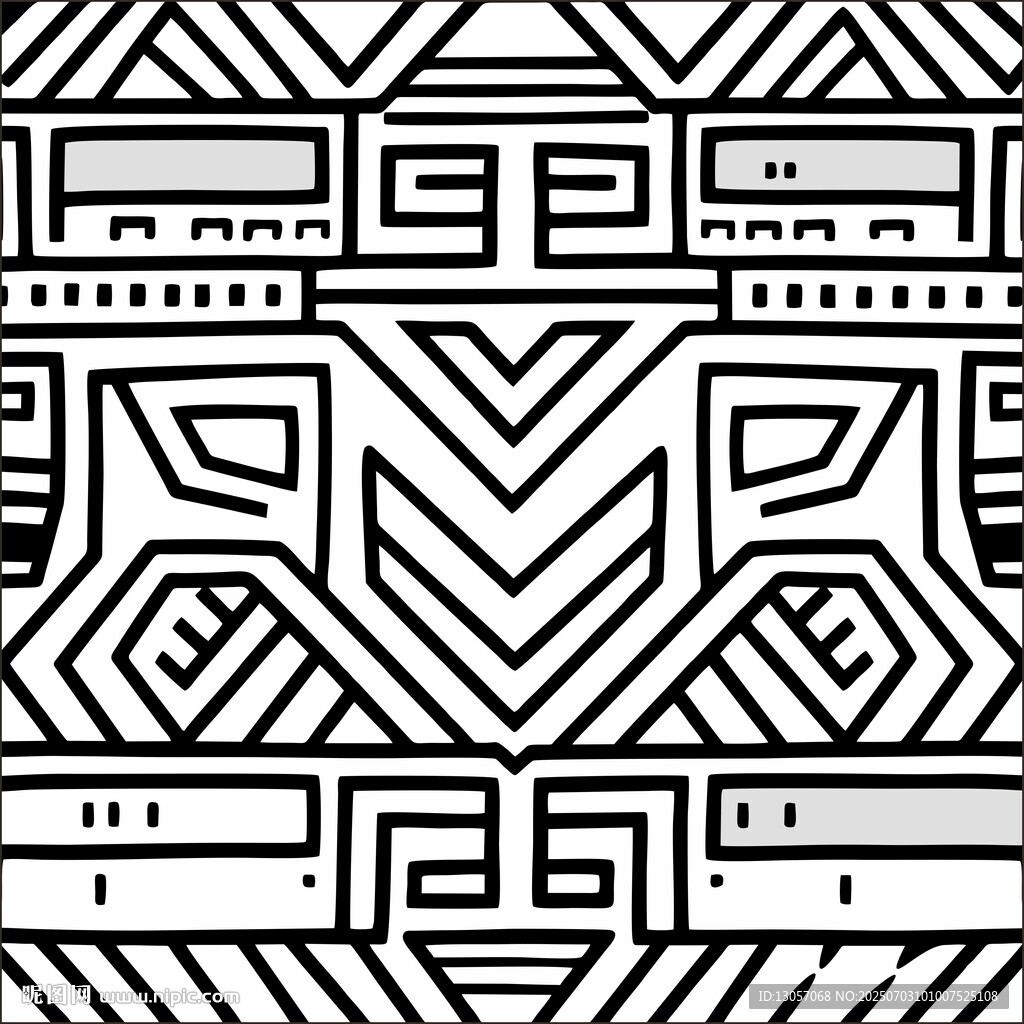 黑白幾何圖案紋理設(shè)計(jì)