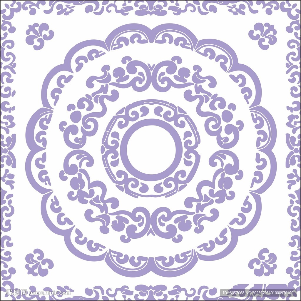 紫色中式傳統(tǒng)花紋圖案