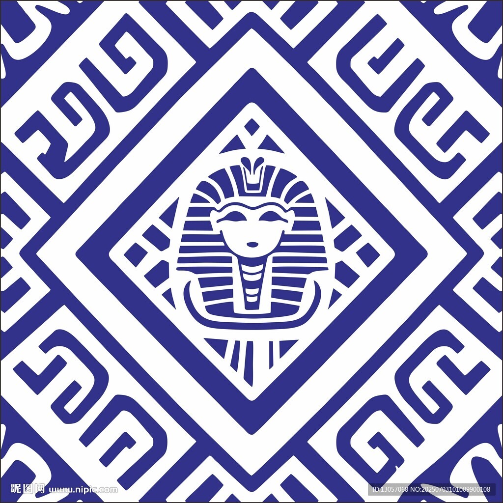 古埃及風格圖案裝飾元素