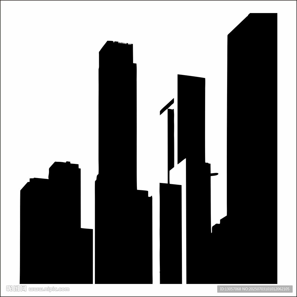 城市建筑剪影
