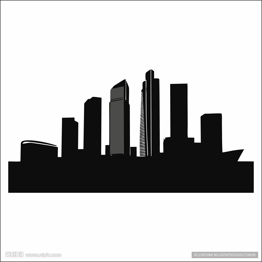 城市建筑剪影