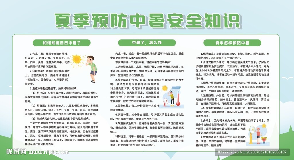 夏季防中暑安全知識