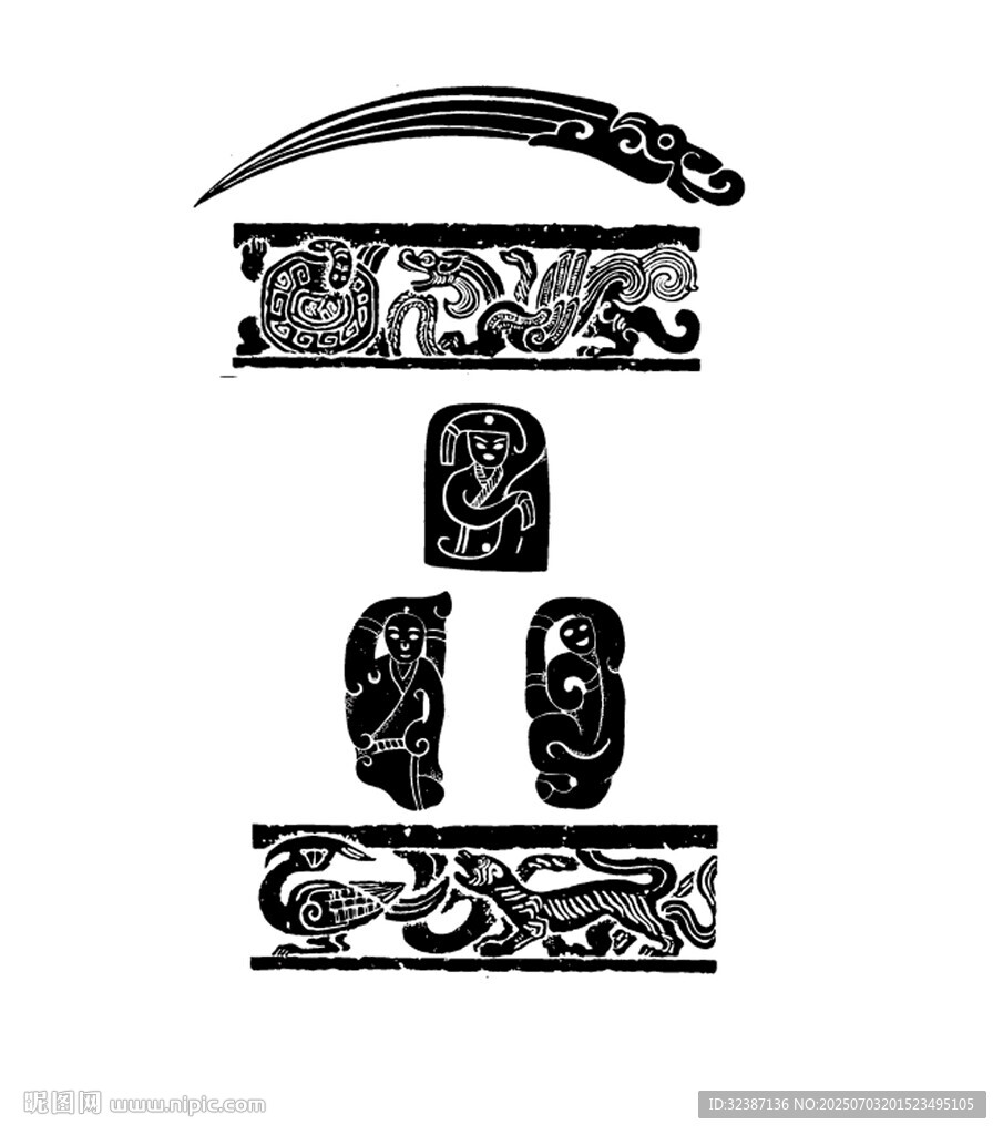 傳統(tǒng)中式古典紋飾圖案秦漢紋樣