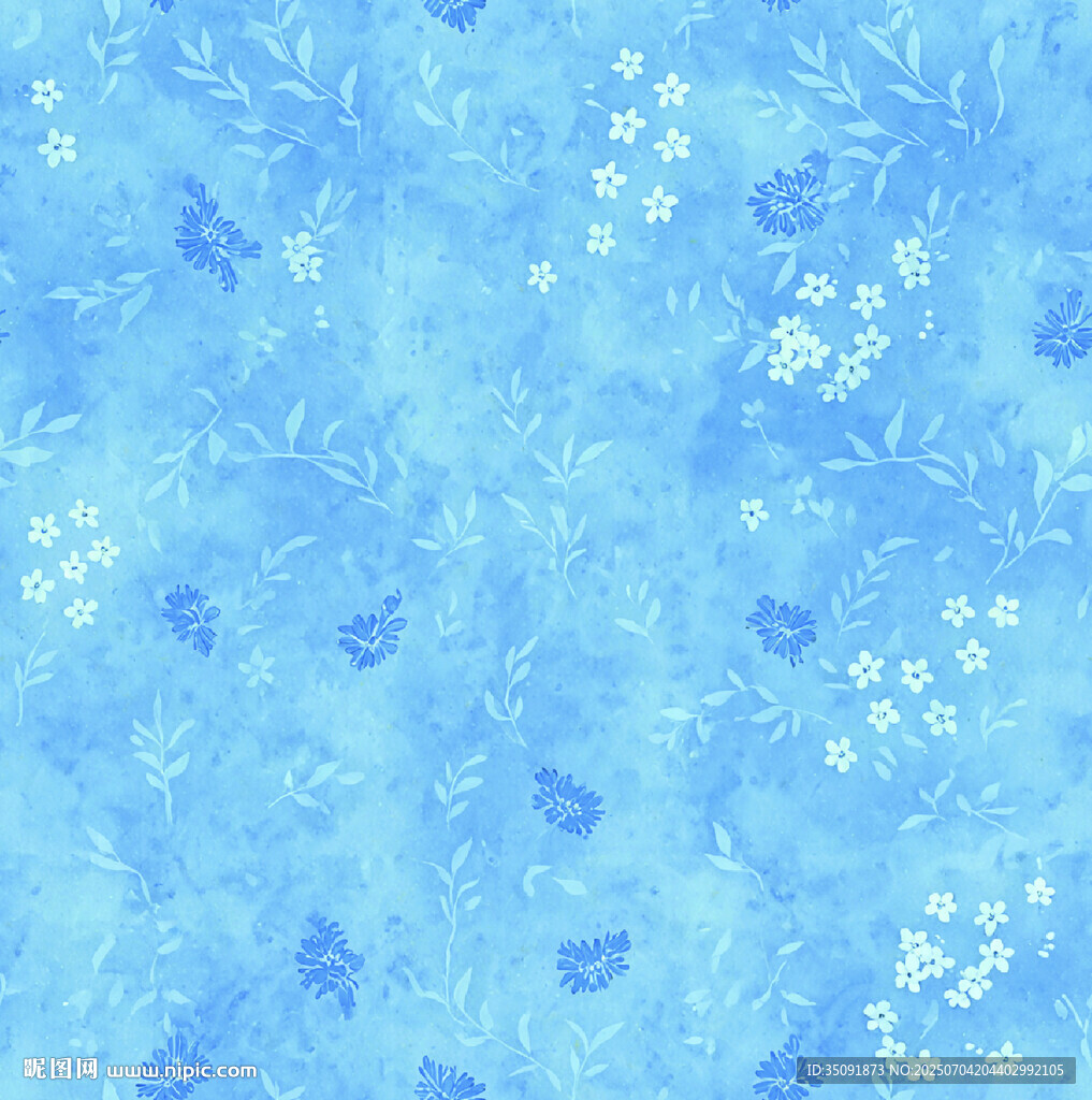 藍色雪花愛心紋理背景