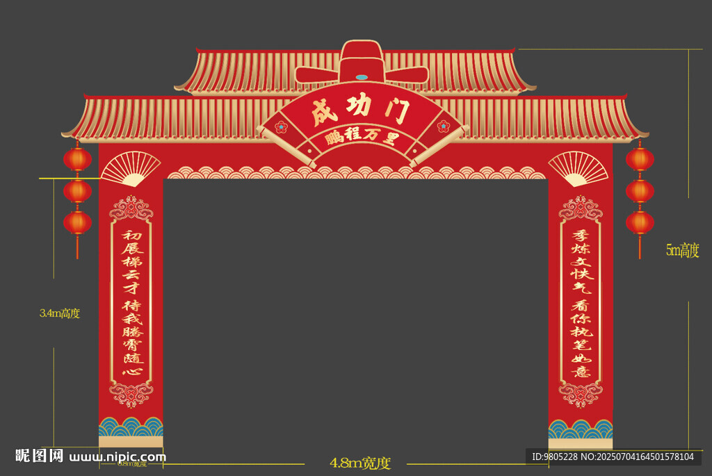 結(jié)婚拱門畢業(yè)成功門