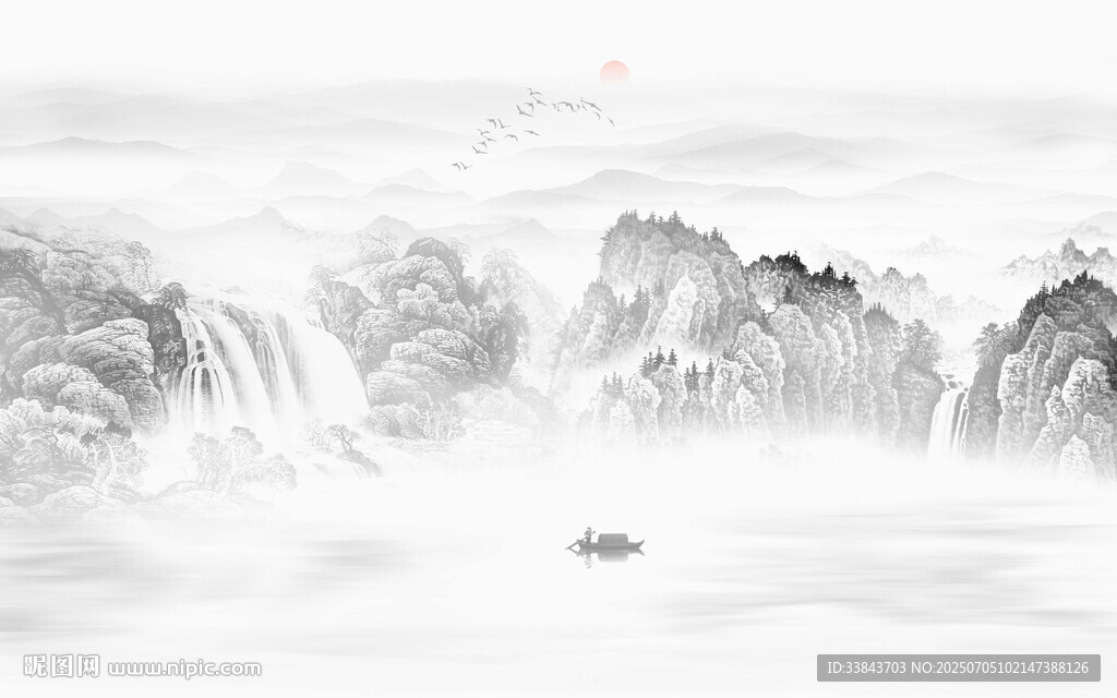 國(guó)畫(huà)水墨山水