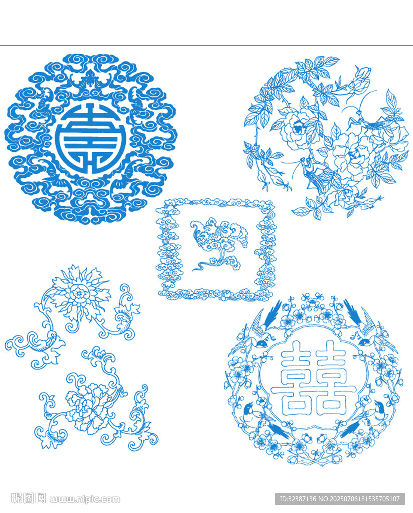古典圓形花紋