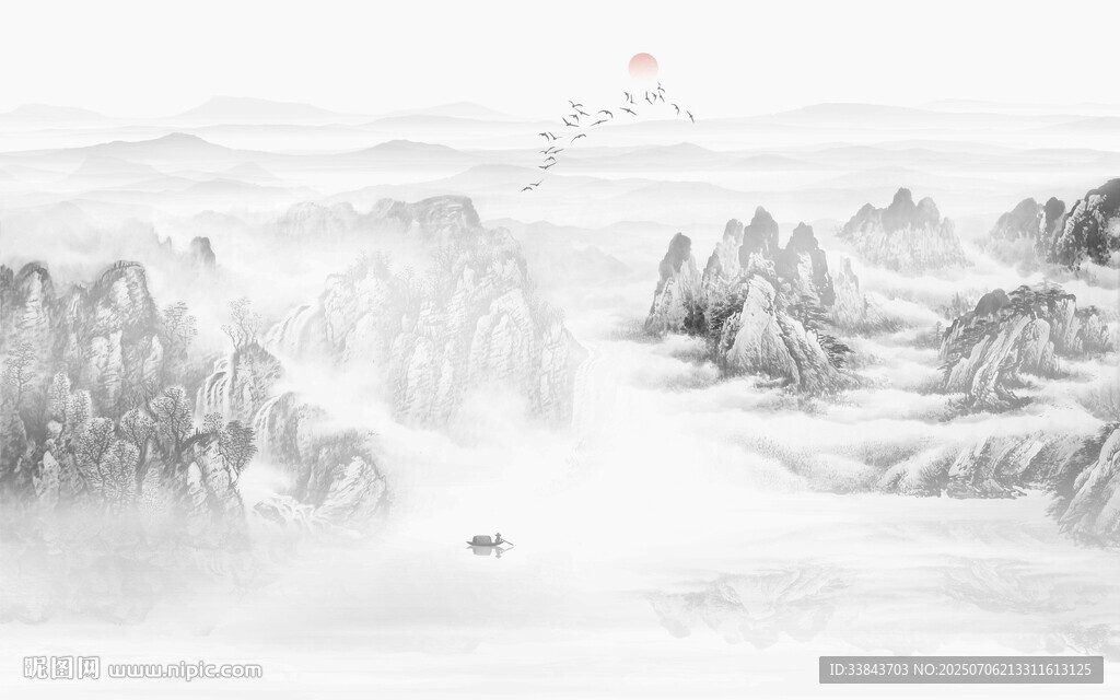 意境水墨山水