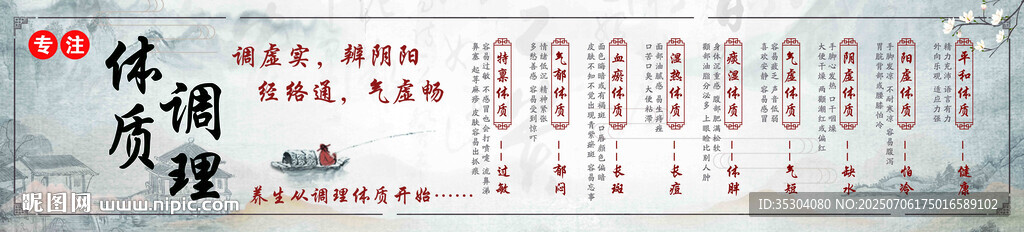 海報 體質(zhì)調(diào)理