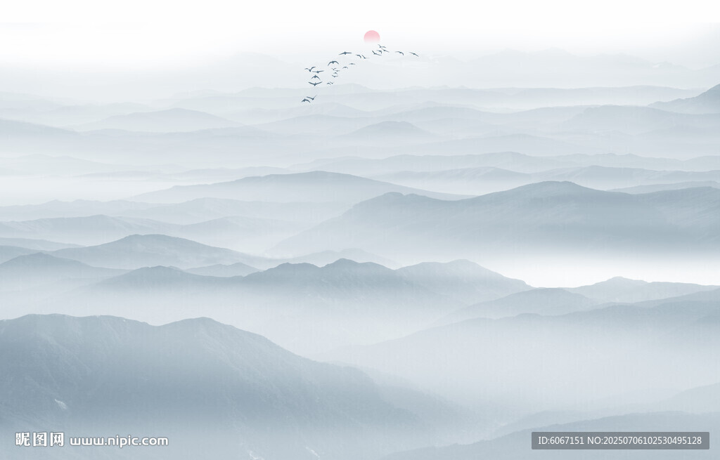 遠(yuǎn)山近水水墨風(fēng)景