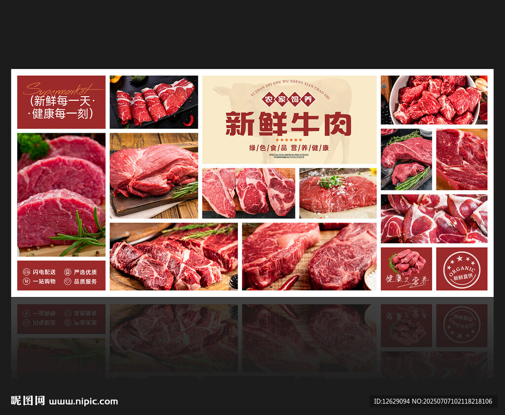 牛肉展板