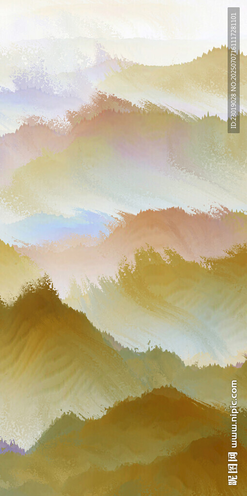水墨風(fēng)格山巒風(fēng)景圖