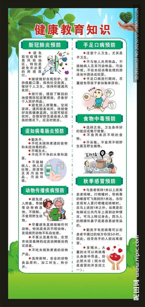 健康教育知識展架