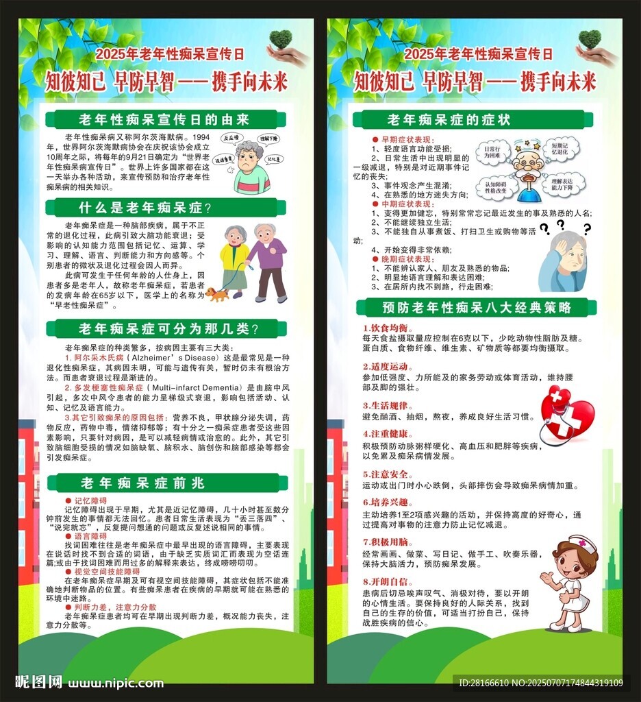 阿爾茨海默病健康知識展架