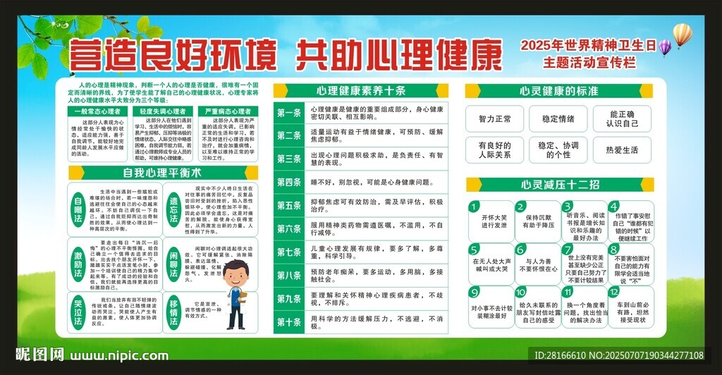 心理健康教育宣傳欄