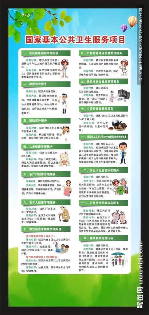 基本公共衛(wèi)生服務(wù)展架