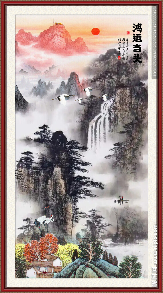玄關(guān)山水畫(huà)