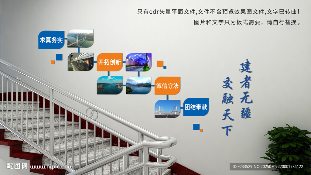 中交樓梯文化墻