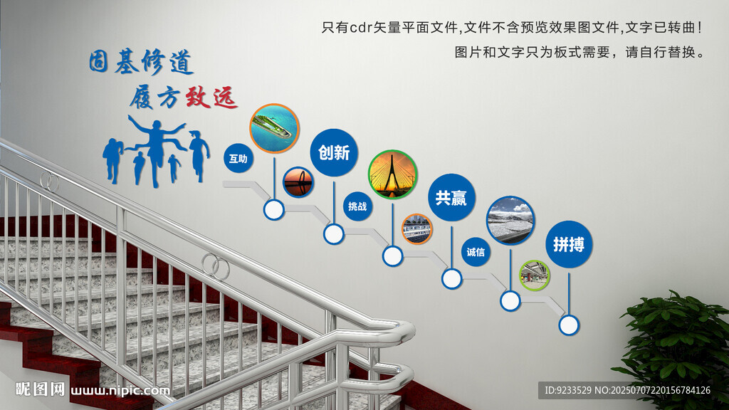 樓梯文化墻