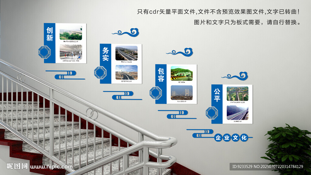樓梯文化墻