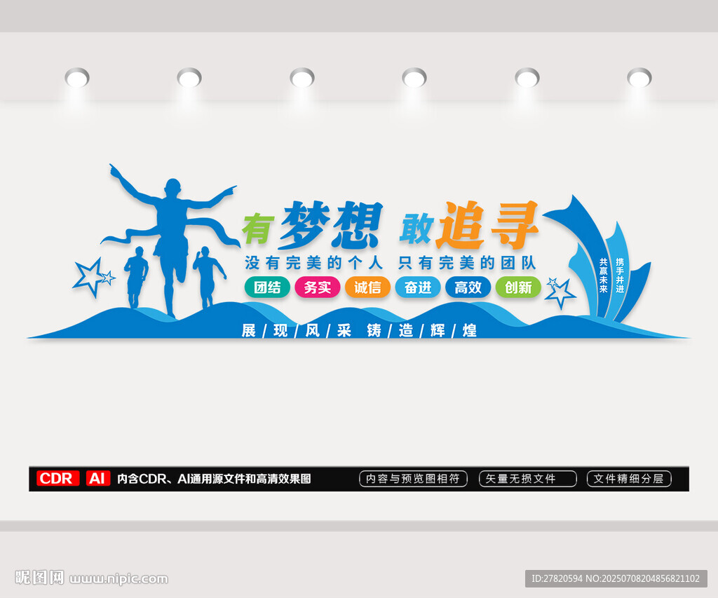 團隊勵志文化墻