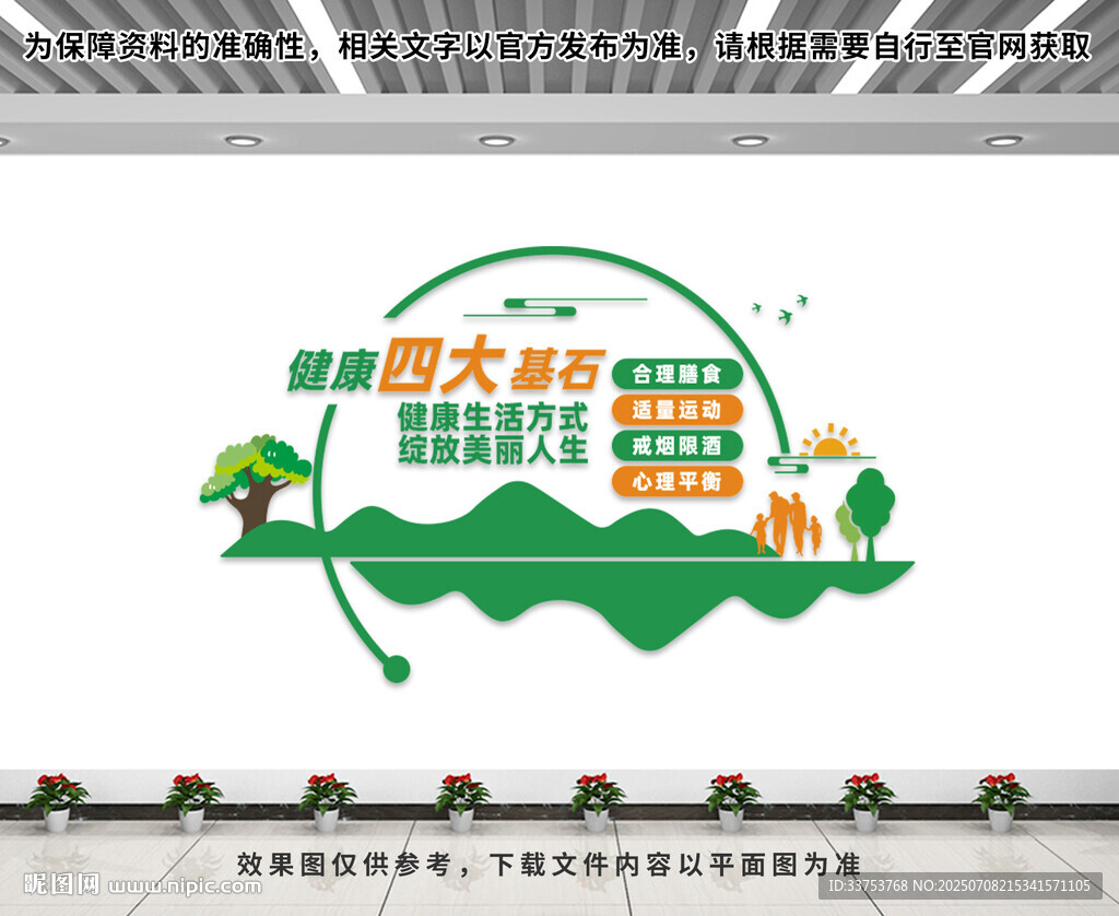 健康四大基石文化墻