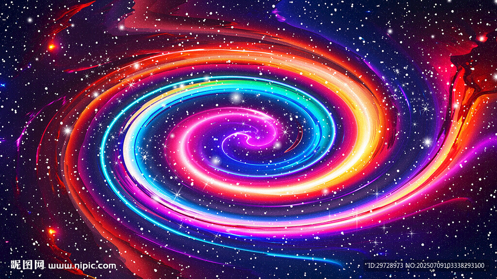 炫彩宇宙星空漩渦