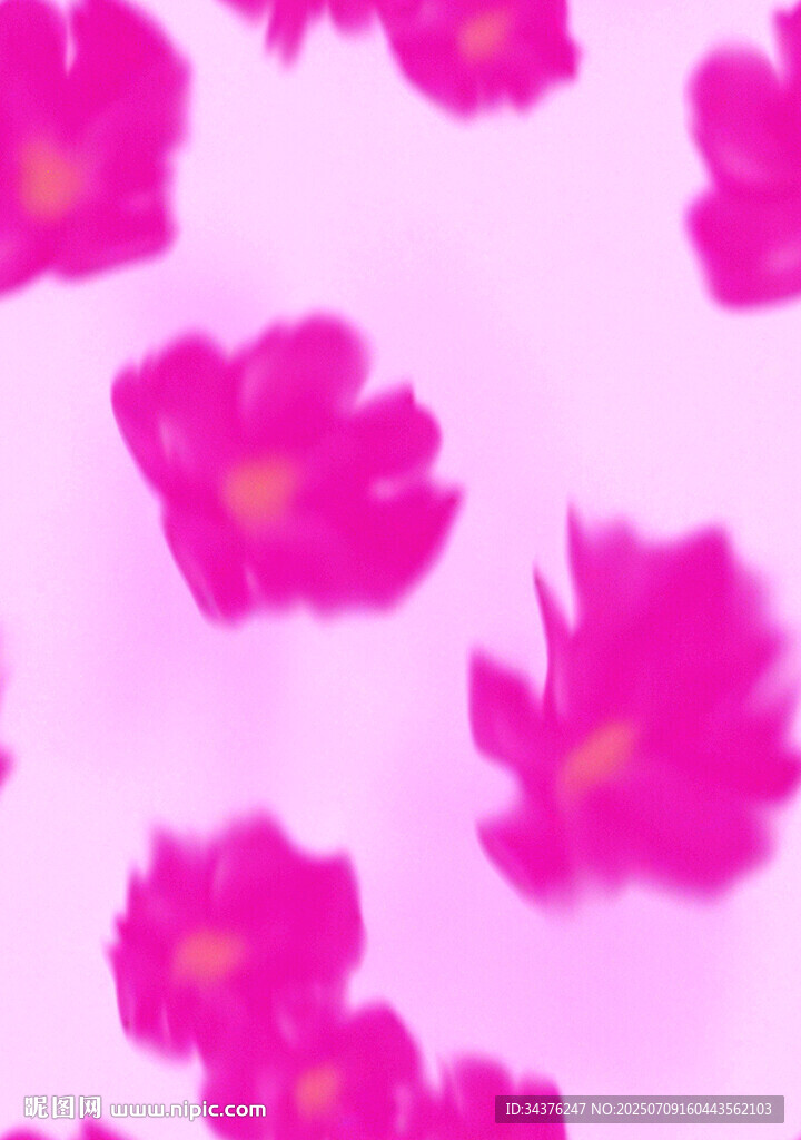 粉色夢幻花卉背景圖