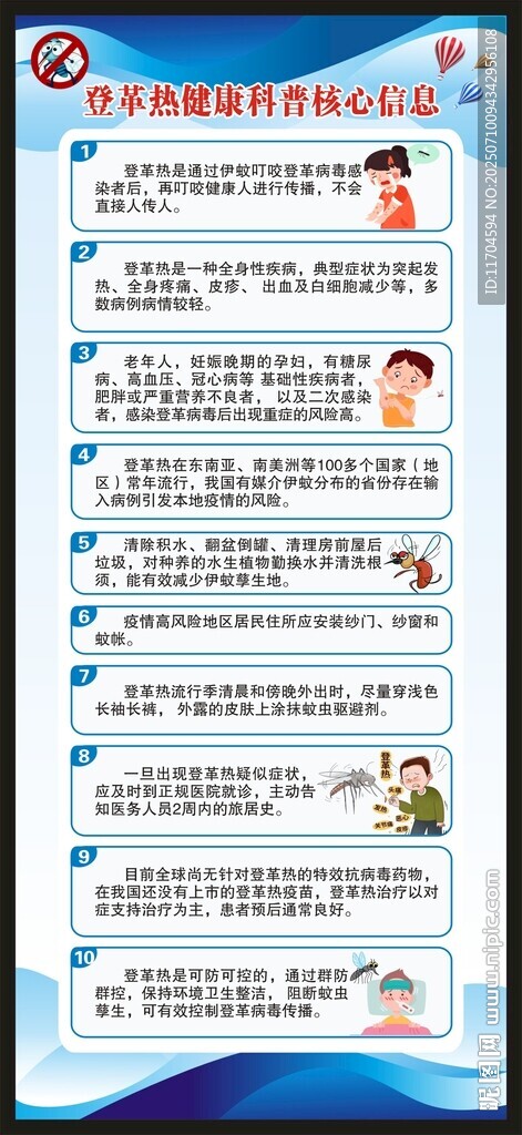 預(yù)防登革熱知識展架