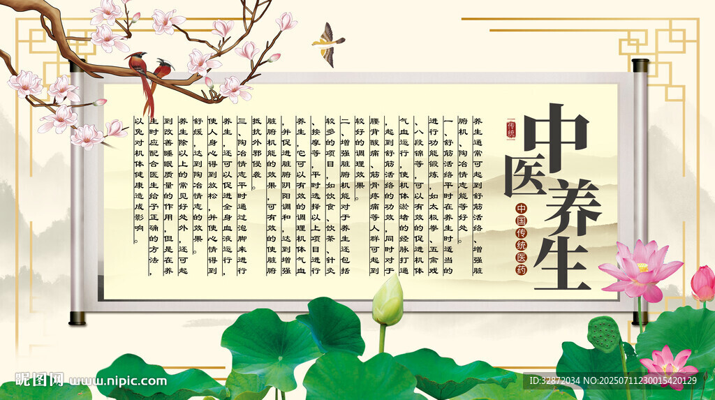 中醫(yī)養(yǎng)生背景墻