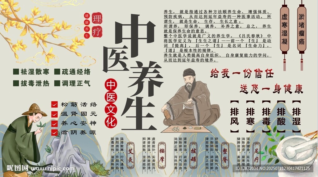 中醫(yī)養(yǎng)生背景墻