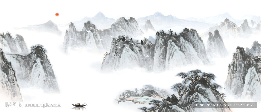 新中式山水畫